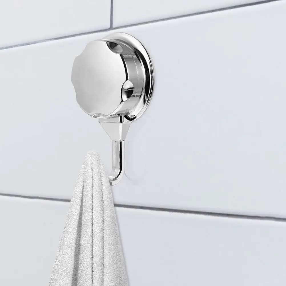 2 Pezzi Ganci a Ventosa Robusti Senza Tracce, Riutilizzabili, Senza Foratura, per Asciugamani, Cappotti, Chiavi, Borse, Ombrelli, Spugne da Bagno