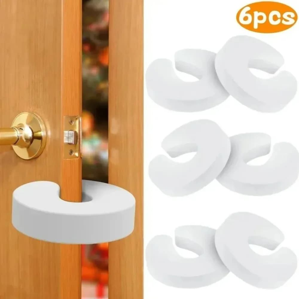 Set di 6 Protezioni Anti-Schiacciamento per Porte, Ferma-Porte in Schiuma Extra Morbida, Protezioni di Sicurezza per Bambini, Protezione Dita