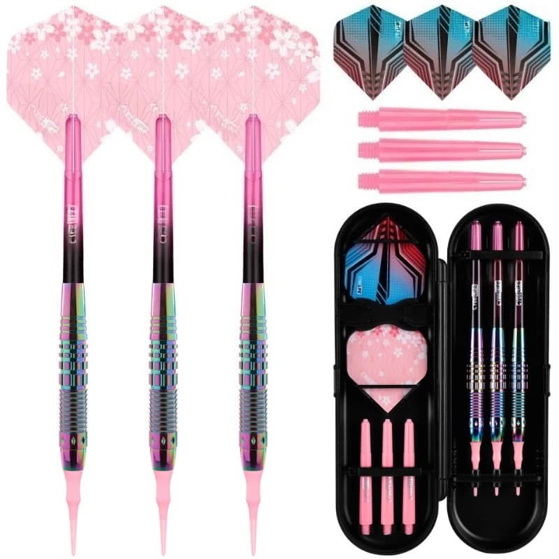 Colorful Professional Soft tipped Darts Indoor plastic tip Darts Set For Electronic Dartboard Games
