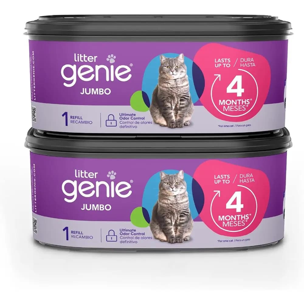 Jumbo 2-Pack, 56 Total t | Up to 8 Months o Supply in 2 cartridges | Odor Control Cat Litter Bags