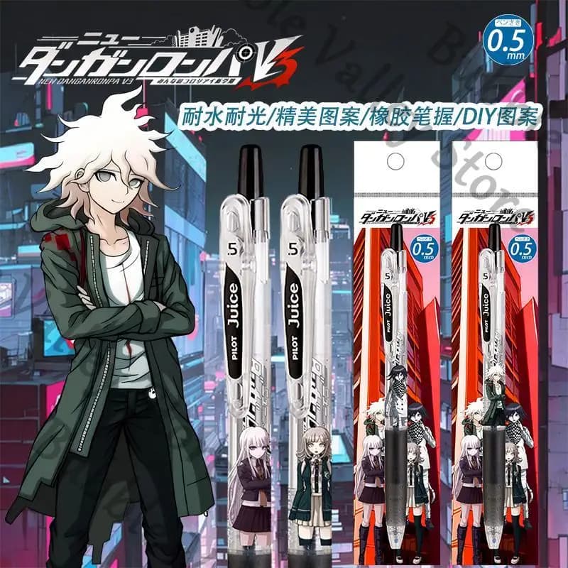 Anime Danganronpa Nagito Komaeda Kokichi Oma Nanami ChiaKi Cosplay Penna Gel Del Fumetto Nero Roller Ball Segno Penne Regalo di Cancelleria