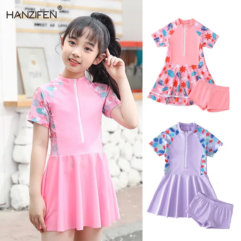 Costume da bagno per bambina, set da 2 pezzi, costume da bagno estivo da principessa, carino, per neonati, bambini piccoli e grandi