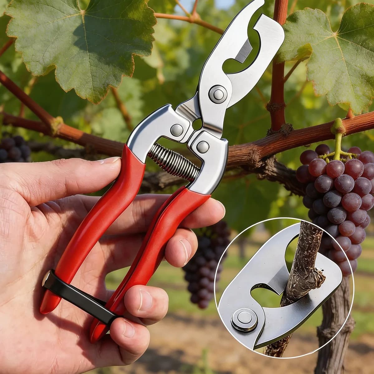 Forbici Multifunzione a 2 Teste per Foratura e Potatura, in Acciaio Inossidabile, per Alberi da Frutto, Mele, Agrumi e Viti
