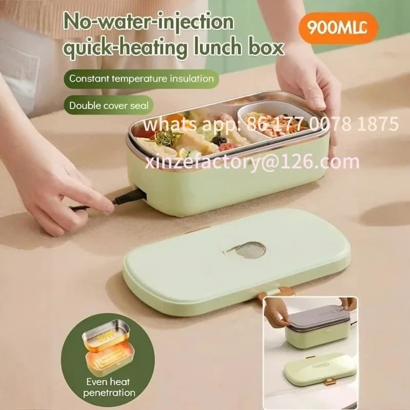 Scatola da pranzo ulata portatile personalizzabile Studenti Lavoratori Scatola da pranzo riscaldata senza acqua Scatola da pranzo elettrica plug-in