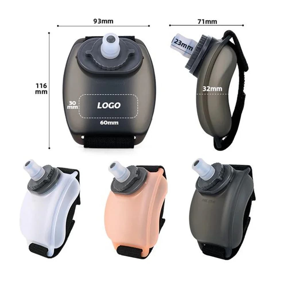 Bicycle Wrist Cup Silicone Portable Sports Water Bottle Outdoor Fitness Race Cup 200 ml Marathon Kettle