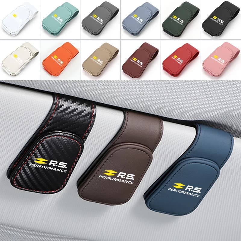 Magnetic Car Glasses Holder Sunshade Platep Card Ticket Clip For Renault Arkana Captur Twingo Talisman RS Line Logan Duster