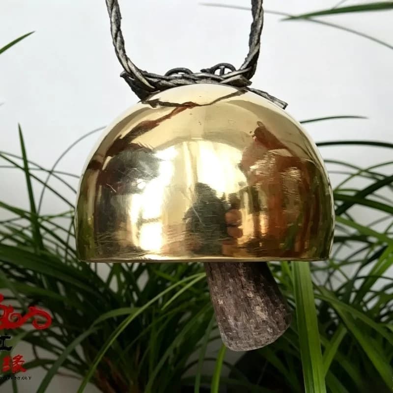 Copper Tibetan Bell Outdoor Handheld Bells Meditation Sound Healing Yoga Hanging Wind Chime Handmade Rare Percussion Instruments