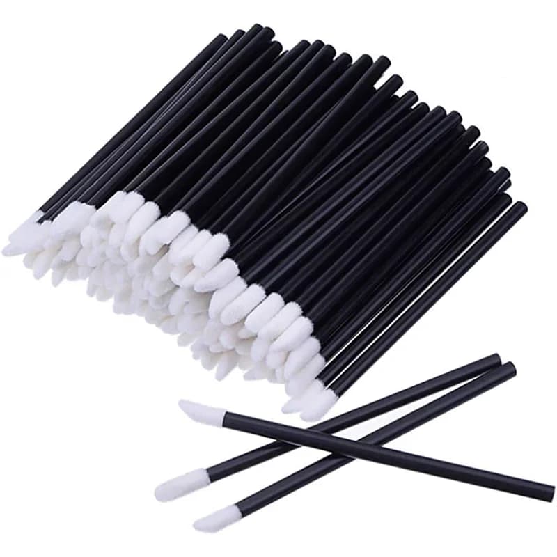 Set da 50/100 Pennelli Monouso per Mascara, Applicatori per Ciglia e Labbra, Strumenti Cosmetici per Trucco