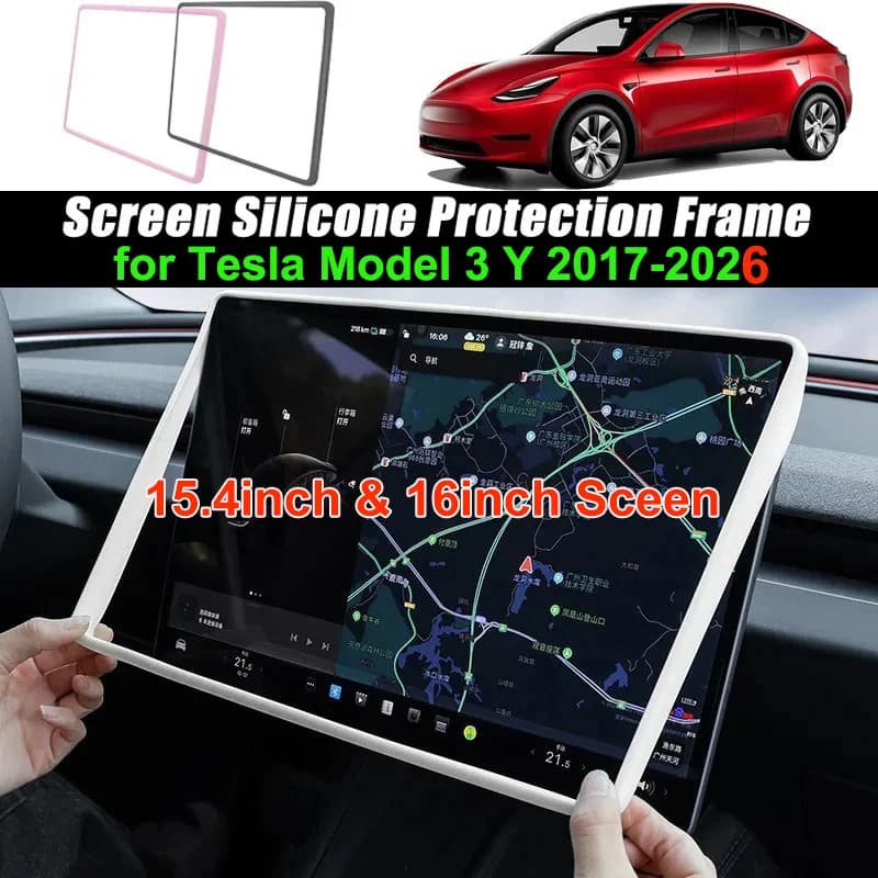 For New Tesla Screen Protector Frame Display Edge Body Cover Central Control Accessories Tesla Model 3 Y L Juniper Standard 2026