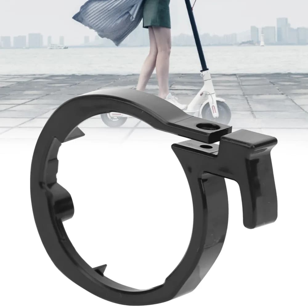 Gancio Fisso Rotondo con Anello di Bloccaggio Nero per Monopattino Elettrico Ninebot MAX G30 - Ricambio per Protezione Pieghevole