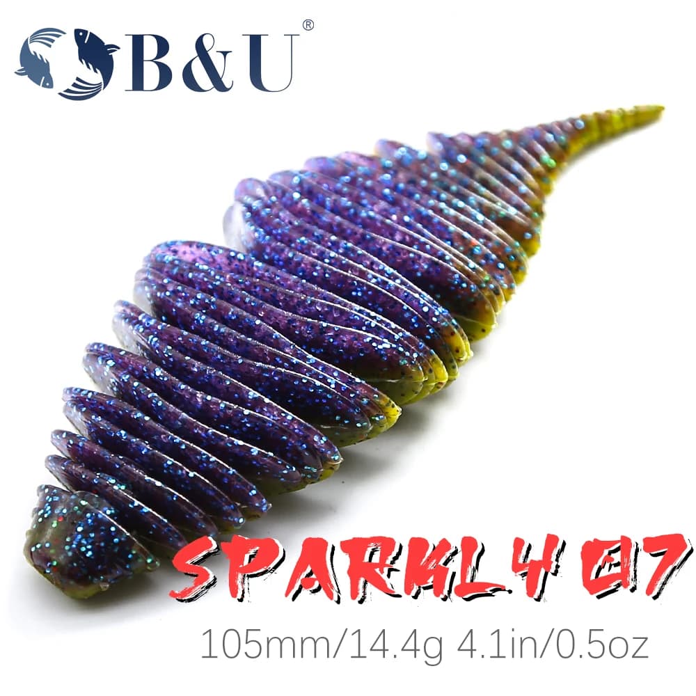 B & U soffietto branchia esca morbida verme pesca esca per basso esche in Silicone gomma morbida per la pesca Swimbait artificiale leurre souple