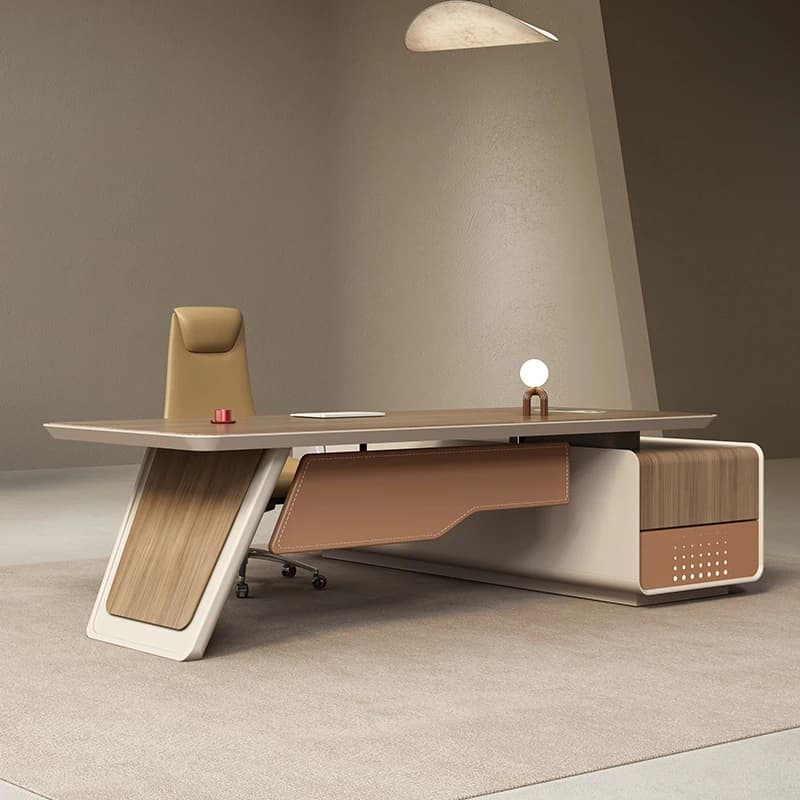 Scrivania per jefe di lusso leggera, design cinese, supporto per monitor di reception, scrivania, segretaria per conferenze, mobili Schreibtisch