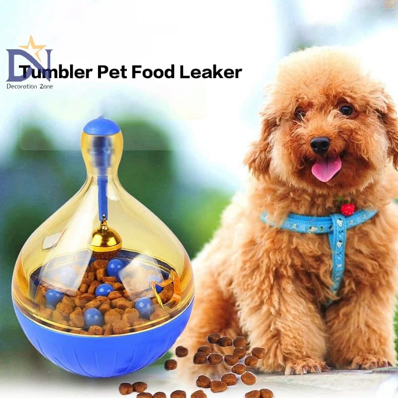 Bicchiere per animali domestici Palla per perdite Giocattolo per animali domestici Gatto Cane Puzzle Giocattolo per animali domestici Contenitore per alimenti con perdite automatico Giocattolo per cani Palla per cibo con perdite per animali domestici Forniture per animali domestici