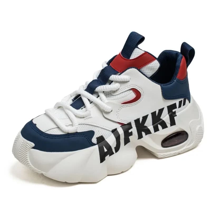 Fipatbu Scarpe da ginnastica robuste da uomo Scarpe casual alla moda alla moda per uomo Altezza piattaforma Graffiti Scarpe da ginnastica casual da uomo leggere