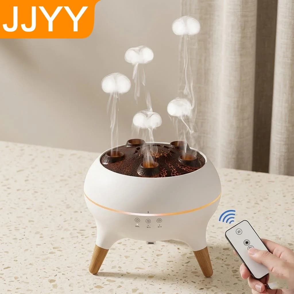Umidificatore Silenzioso a Nebbia Fredda, Diffusore di Aromi con 7 Colori LED, Spegnimento Automatico per Camera da Letto, 28dB, Essenziale per l'Arredamento Domestico