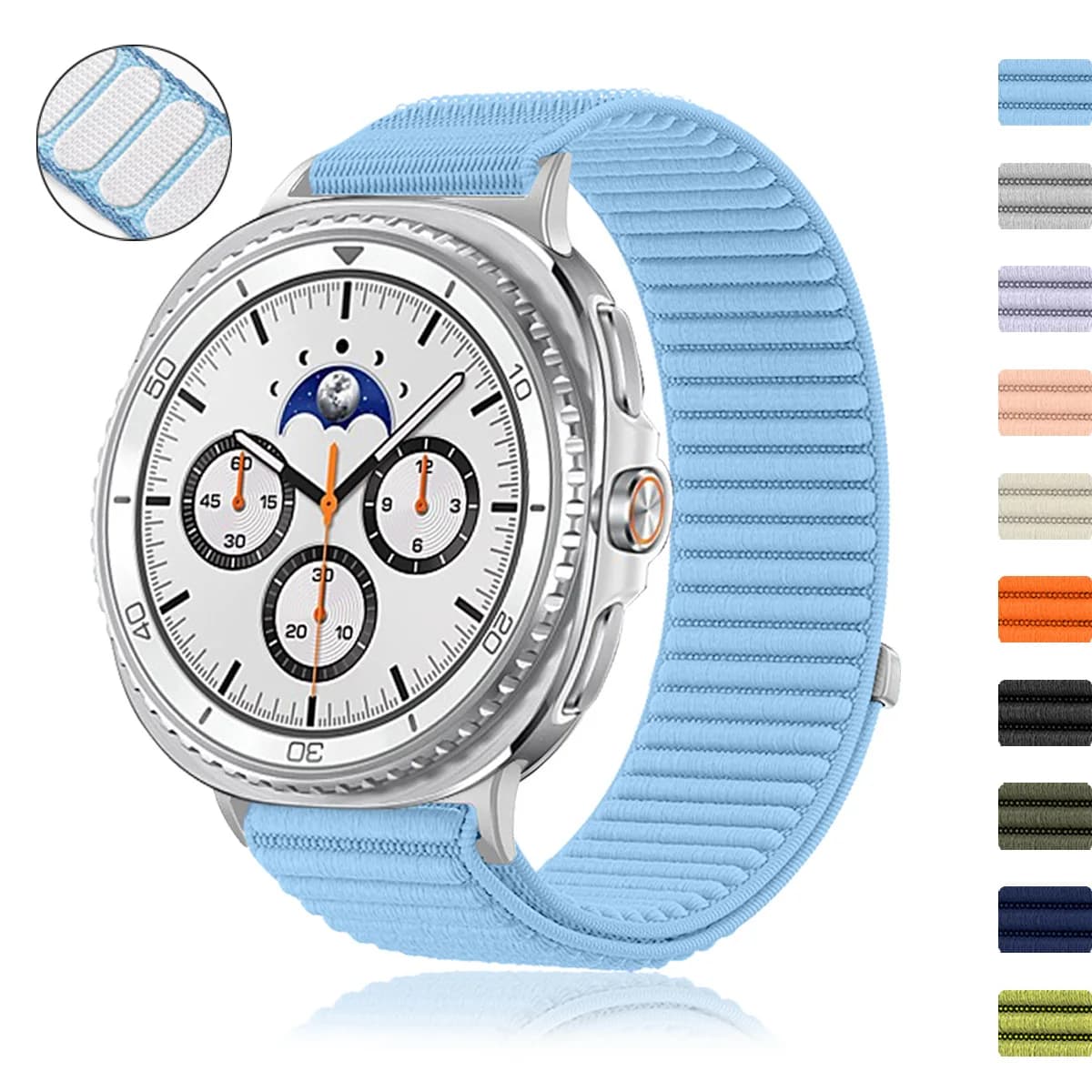 Cinturino in nylon per Samsung Galaxy Watch 8 40/44mm Band Galaxy Watch 8 classic 46mm cinturino intrecciato accessori sportivi Correa