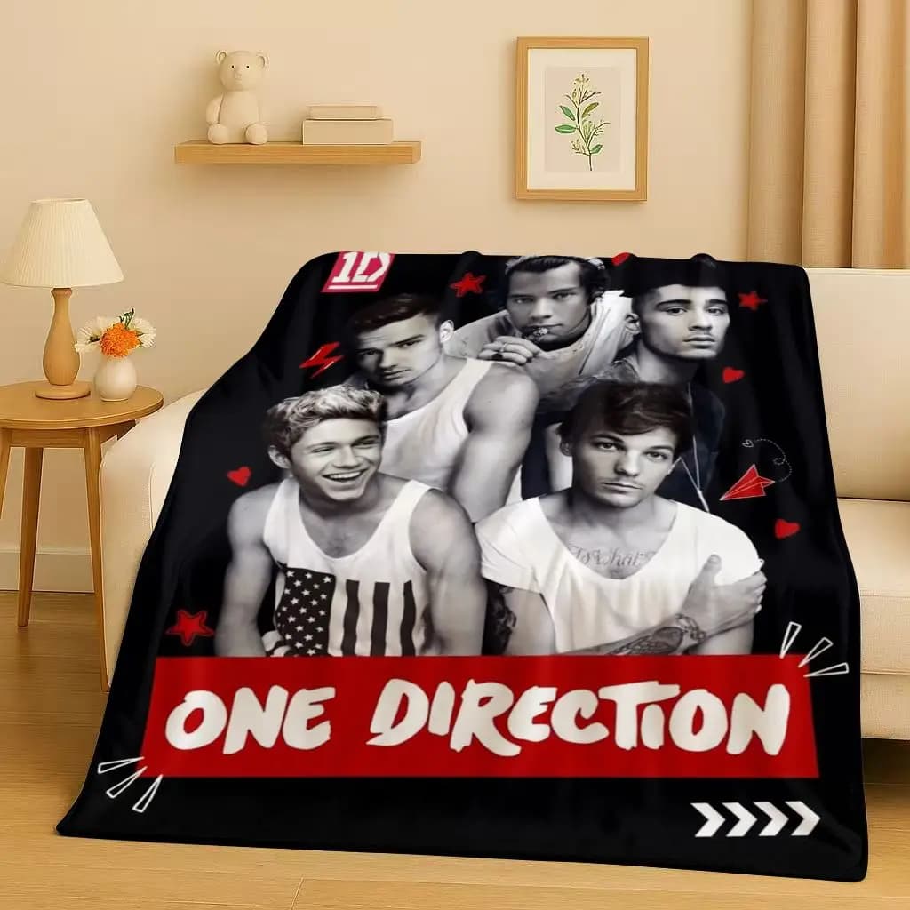 2026 New One D-Direction Singer Star Flannel Blanket,Ultra Soft Warm Plush Throw for Home Bedroom Bed Sofa Cover Office Gift Kid