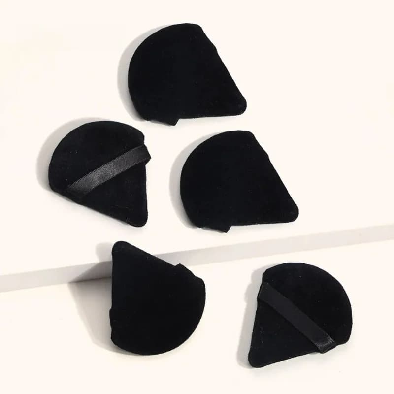 5 Pieces of Small Triangular Puffs for Cypria, Cotton, Suitable for Dry and Humid, Soft and Soft, for Fondotinta and Makeup Tool