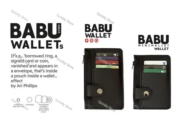 Ari Phillips And Grum Handcrafted - Babu Wallet Pro Magic tricks (Instant Download) Quickly send