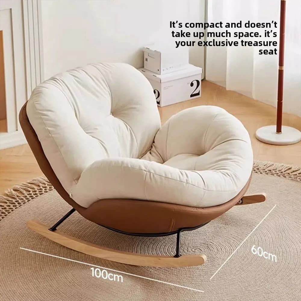 Snail-shaped rocking chair Adult lazy sofa Sleeping chair for single person Comfortable seating for home
