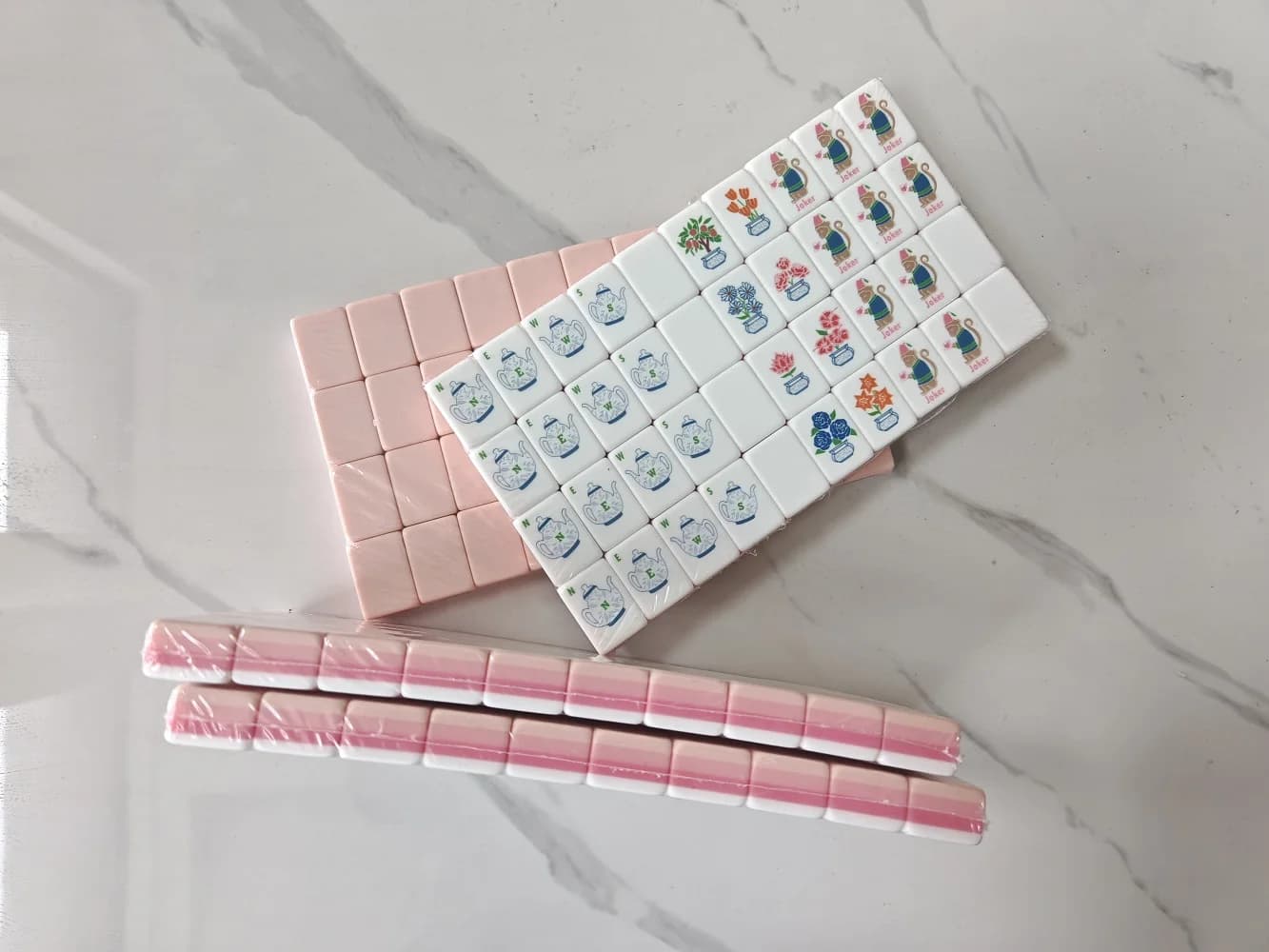 Offerta Speciale: Set di Mahjong Americano di Lusso con 160 Tessere in Acrilico a 4 Strati con Incisione Laser, per Adulti