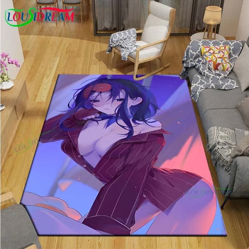 Fashion sexy anime girl carpet bedroom furniture mats bedroom yoga mat photo spikes area carpet bedroom for kids gift for adults