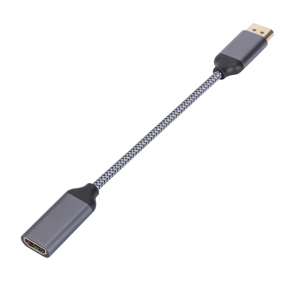 Cavo DisplayPort a HDMI compatibile 4K 60HZ, da maschio a femmina, adattatore DisplayPort a HDMI compatibile per PC portatili HP/DELL