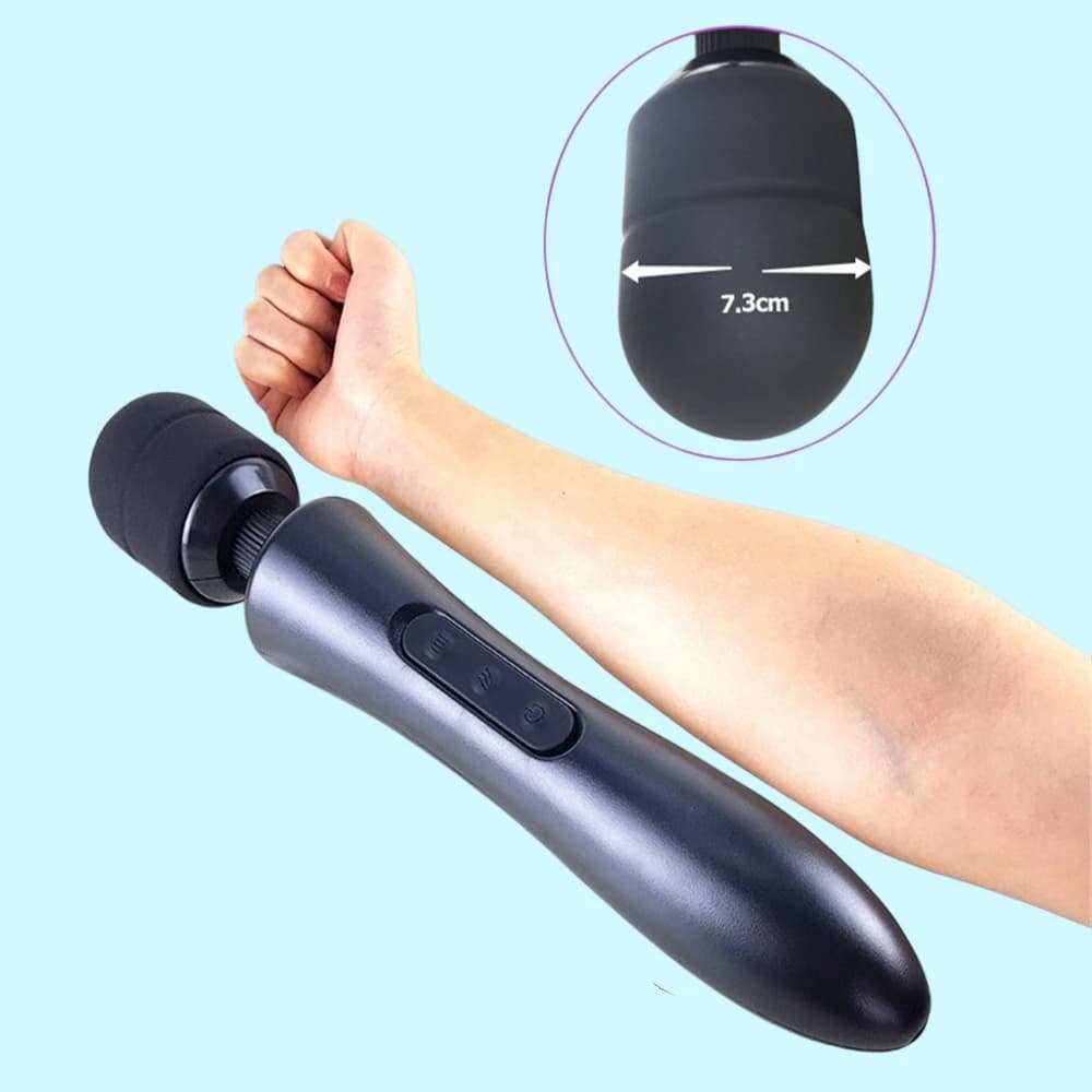 Vibratore per capezzoli, elettrostimolatore, massaggiatore muscolare a spinta automatica, pistola vibrante e dildo, giocattoli sessuali, calore intensivo vaginale 18