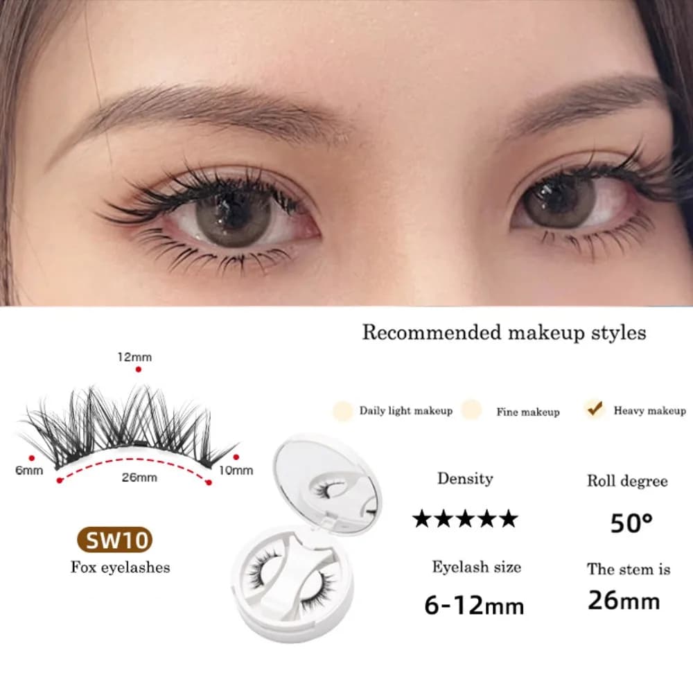Magnetic fake eye Magnetic eyelashes for long-lasting make-up with clip