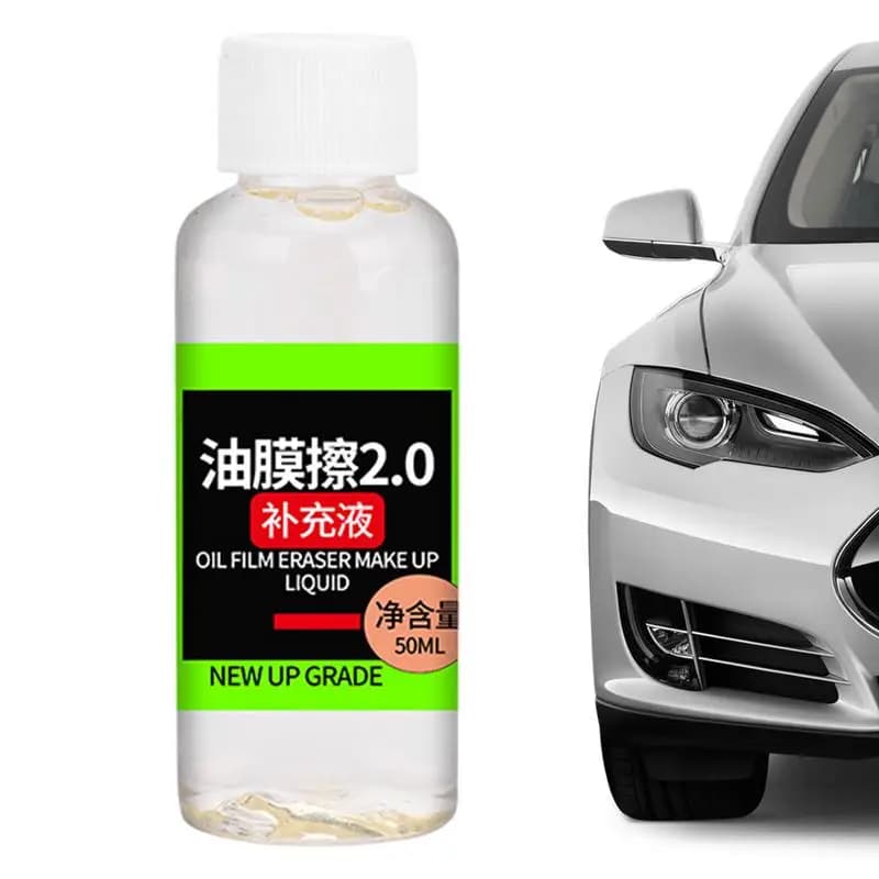 Detergente per pellicole per olio di vetro per auto Detergente per parabrezza per auto 150ml Spazzola per pulizia pellicola per olio Spazzola per strumenti multifunzione per la pulizia del parabrezza