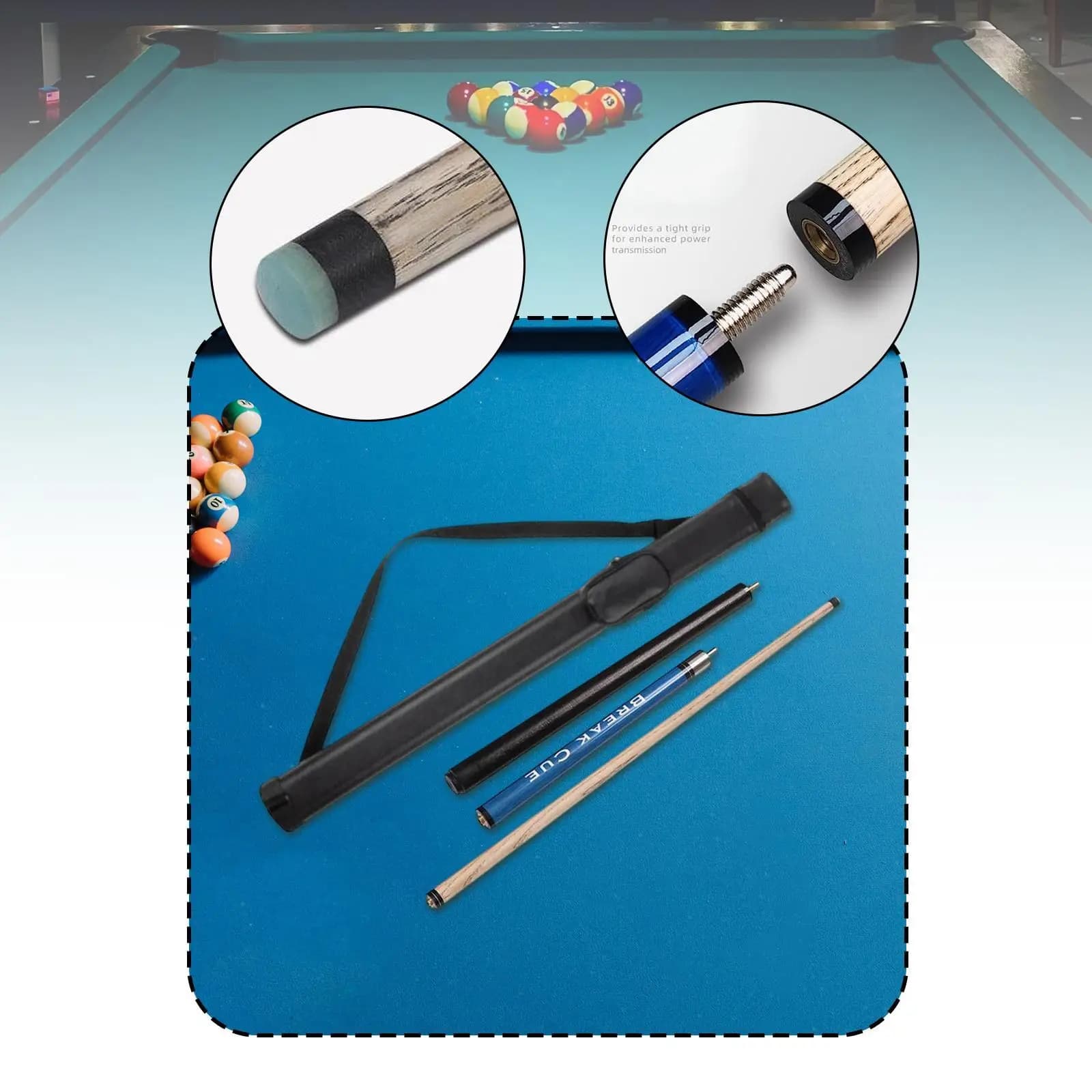 Stecca Professionale per Break Jump, Stecca da Biliardo Durevole, Modellatore per Puntali di Stecche da Biliardo, Accessori per la Pratica del Gioco da Tavolo
