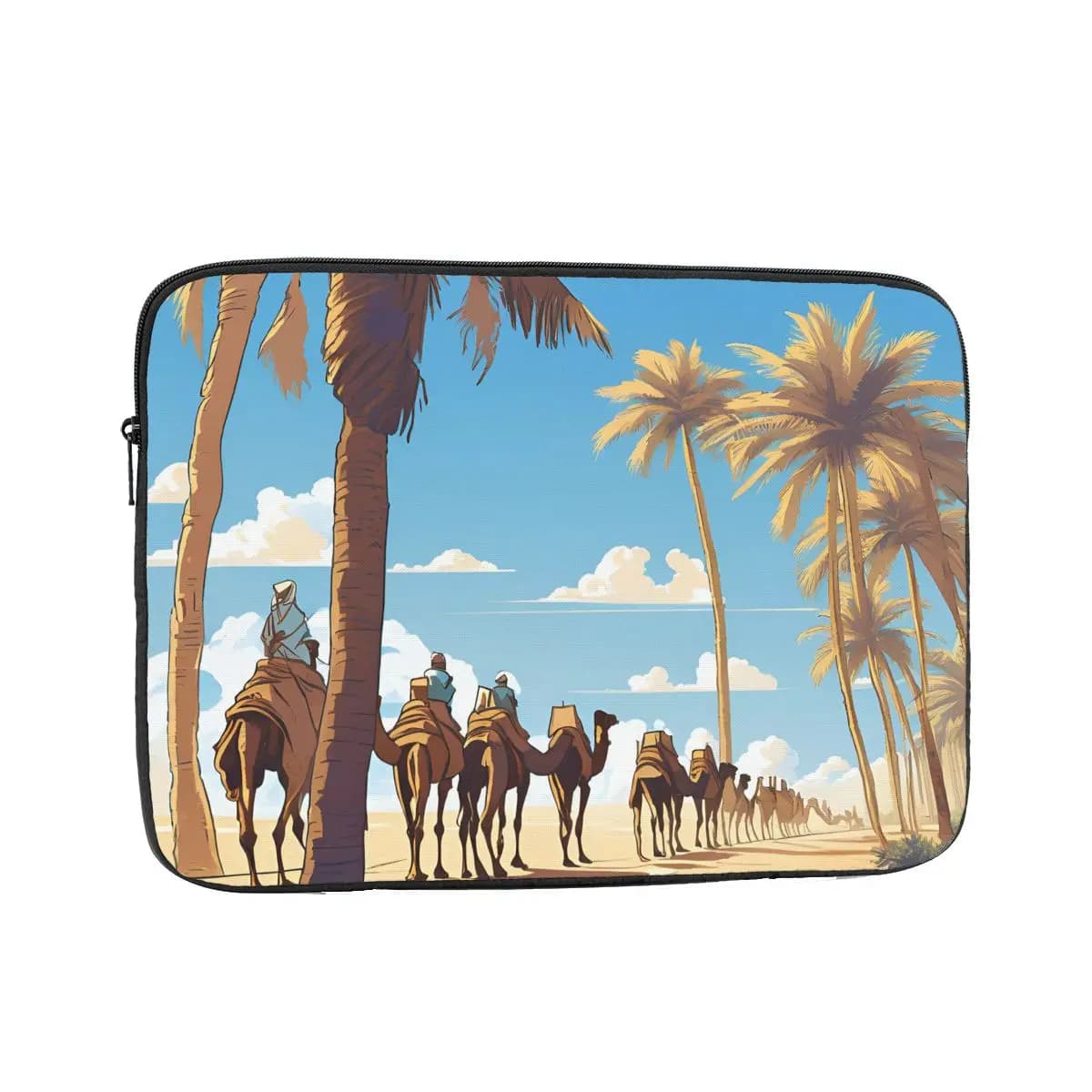 Caravan Under The Blue Sky Borsa per laptop per notebook Custodia per custodia per notebook da 10 12 13 15 17 pollici Custodia antiurto