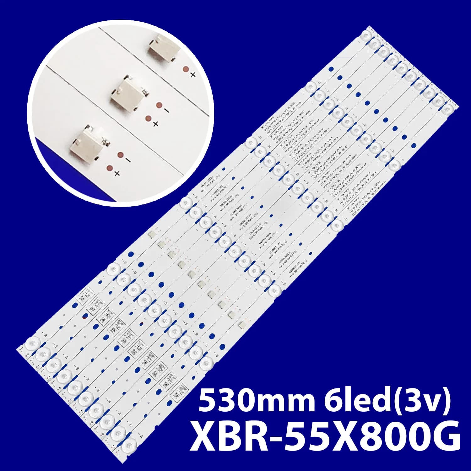 LED strip for KD-55XG7077 KD-55X7052 KD-55XG8096 YM9S055CNO01 XBR55X800G XBR-55X800G KD-55XF7596 KD-55X750H LM41-00727A