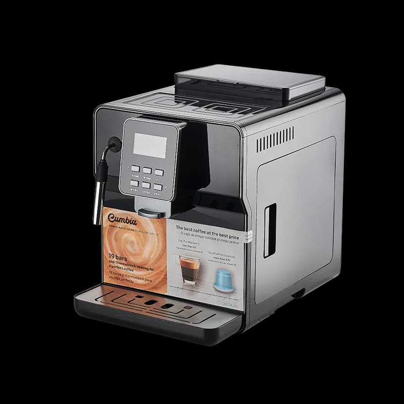 Automatic coffee machine grinding integrated freshly ground beans Small Italian American office Commercial milk