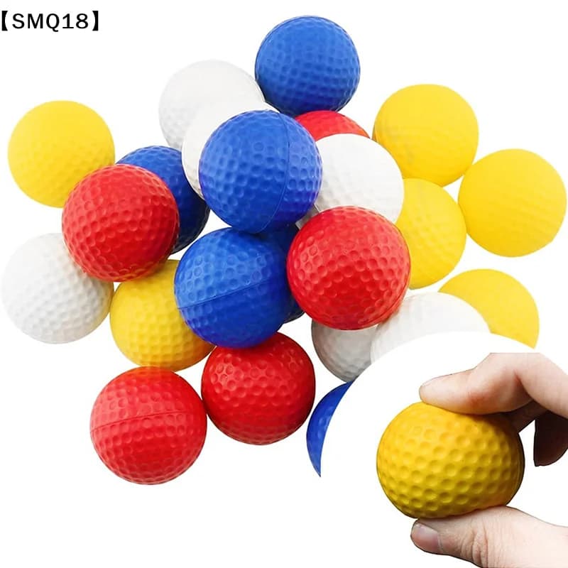 5Pcs PU Foam Solid Sponge Soft Golf Balls For Indoor Golf Practice Ball 4.27cm/1.68inch Children's Toys Golf Accessories【SMQ】