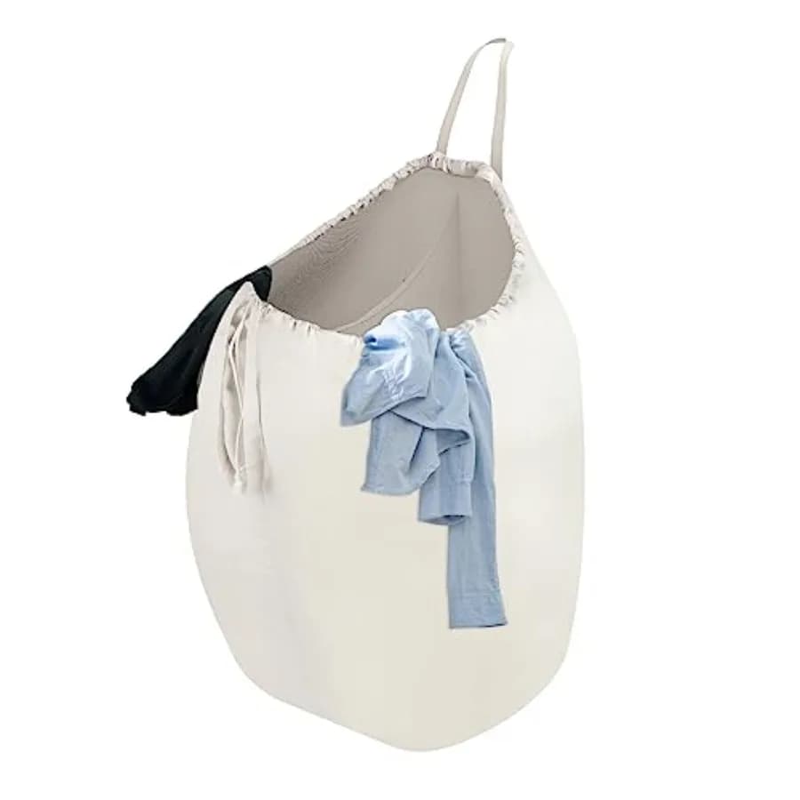 87L Washable Laundry Bag with Handles, Travel Laundry Bag with Build in Divider