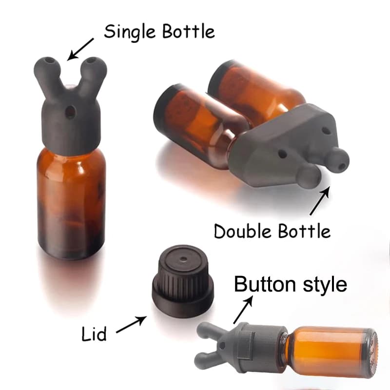 Flacone inalatore per oli essenziali a tenuta stagna, mini inalatore per oli essenziali e profumi, dispenser per oli essenziali.
