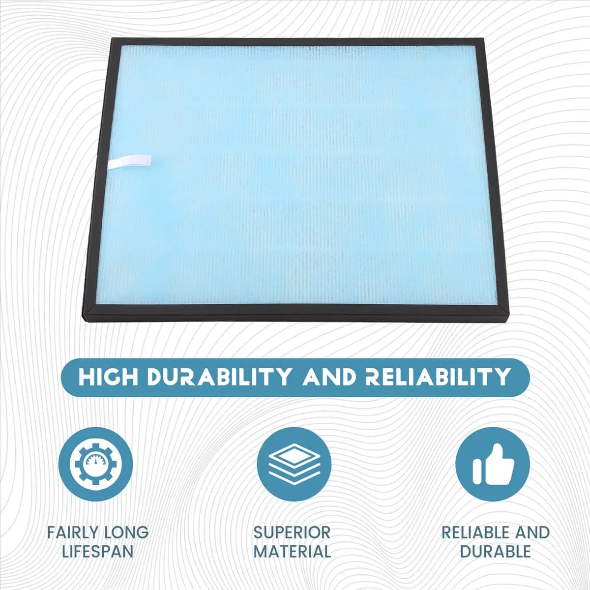(A14E) 1 Pezzo Ricambio Filtro HEPA ABC-FKH15B per Purificatore d'Aria Sanyo ABC-HP14/ABC-AR15 Airmate AC16/17/27, Accessori per Purificatori d'Aria