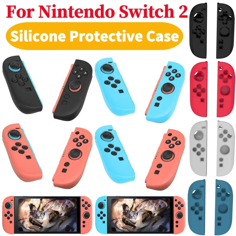 Custodia Protettiva in Silicone per Controller Joy-Con Nintendo Switch 2, Cover Morbida e Delicata sulla Pelle per Switch 2