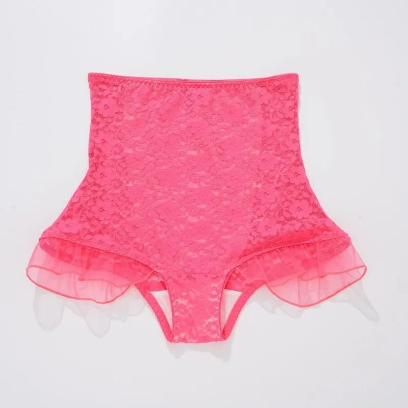 2025 Sexy High Waist Underwear Women Comfortable Cotton Crotch Tummy Lace Large Size Fat Mm Hip Lift Boxer Shorts Head