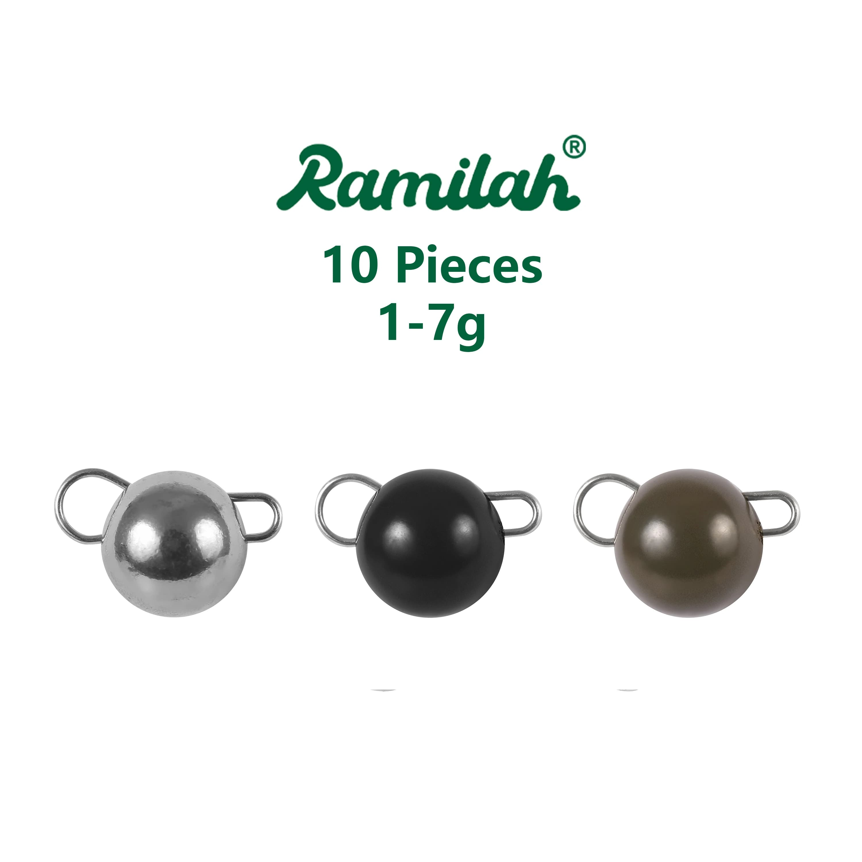 10 pezzi 3 colori 1g-7g tungsteno Cheburashka pesi zavorra accessori per la pesca