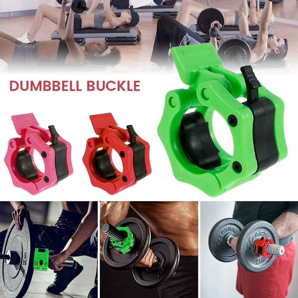 1 pair of clamps for quick release balancer from 25/50 mm Barbed collars with rotary block Clips for weight lifting and strength training