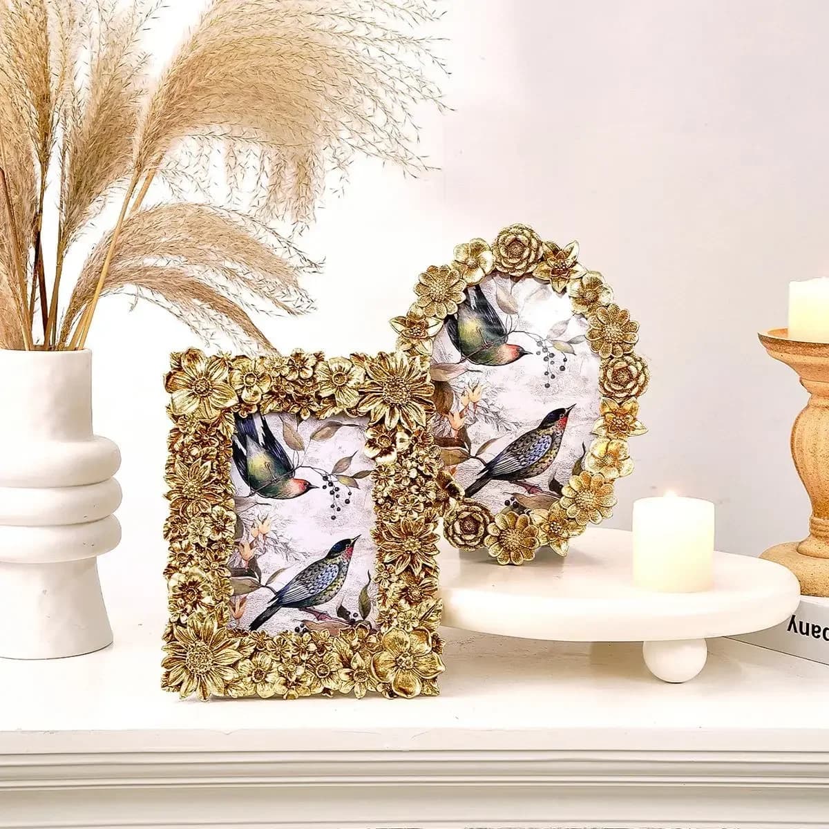 Italian Minimalist Photo Frame Nordic Creative Designer Metal Bedroom Photo Frame Living Room Home Decor Picture Holder Ornament