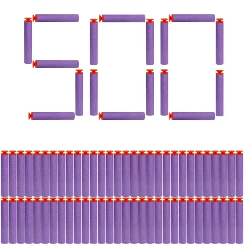 RdPurple Sucker Head 7.2cm EVA Foam Refill Darts per Nerf N-Strike Elite Blasters Toy Gun Strike Accessori per bambini