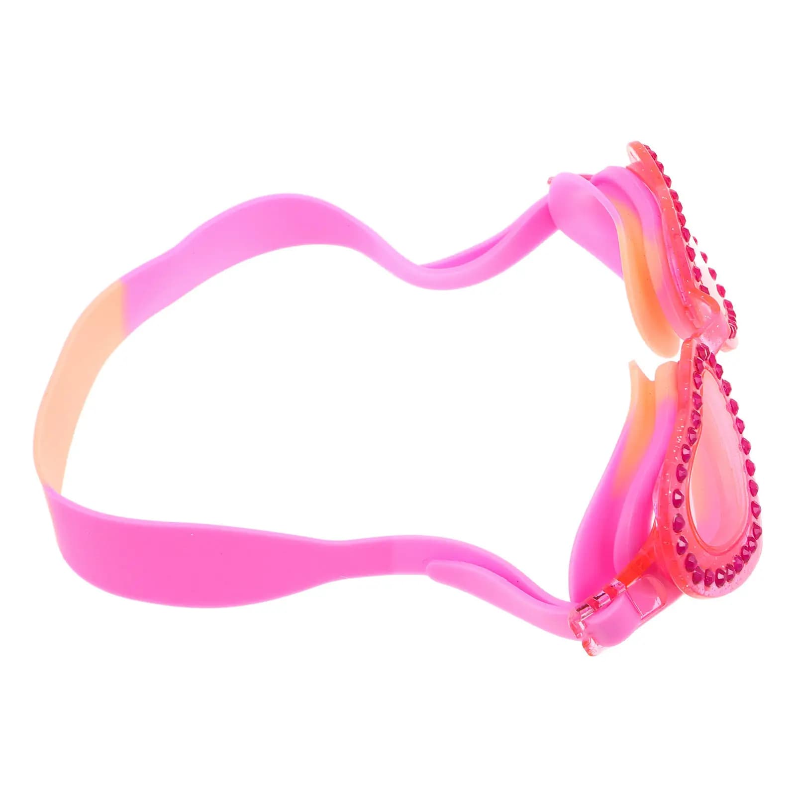Heart Shaped Silicone Swimming Goggles Leak Proof Adjustable Strap Anti Vision Swim Eyewear