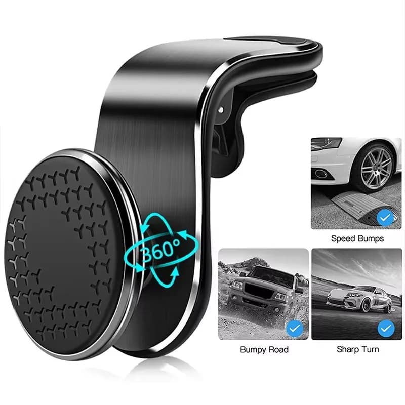 Magnetic Support for Car Phone Magnetic Support for Air Grip Cell Phone Support for GPS Smartphone in Car Support for iPhone Samsung Huawei Xiaomi