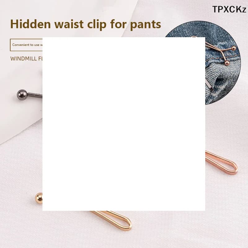 4 Pezzi Clip Regolabili Staccabili per Jeans e Gonne, Accessori per la Riduzione della Vita dei Pantaloni e la Riduzione delle Maniche