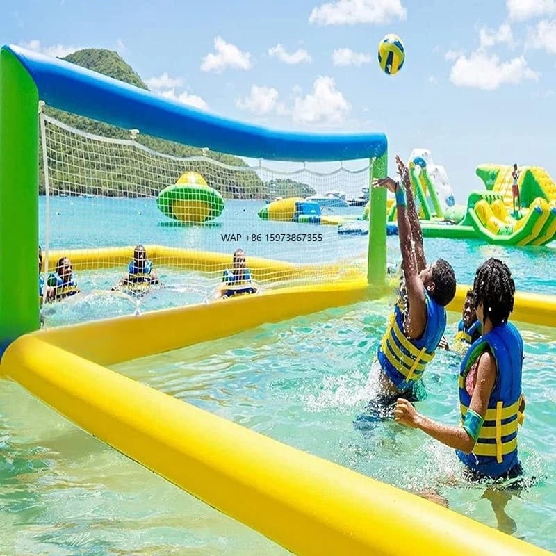 Games Floating for Swimming Pool, Inflatable Volleyball Camp for Water Sports