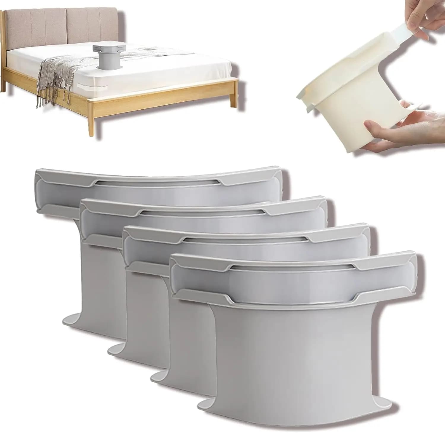 Supports for 4-piece locking sheets, clamp straps for bed linen Corner straps for mattress for all sizes of sheets, anti-slip sheets