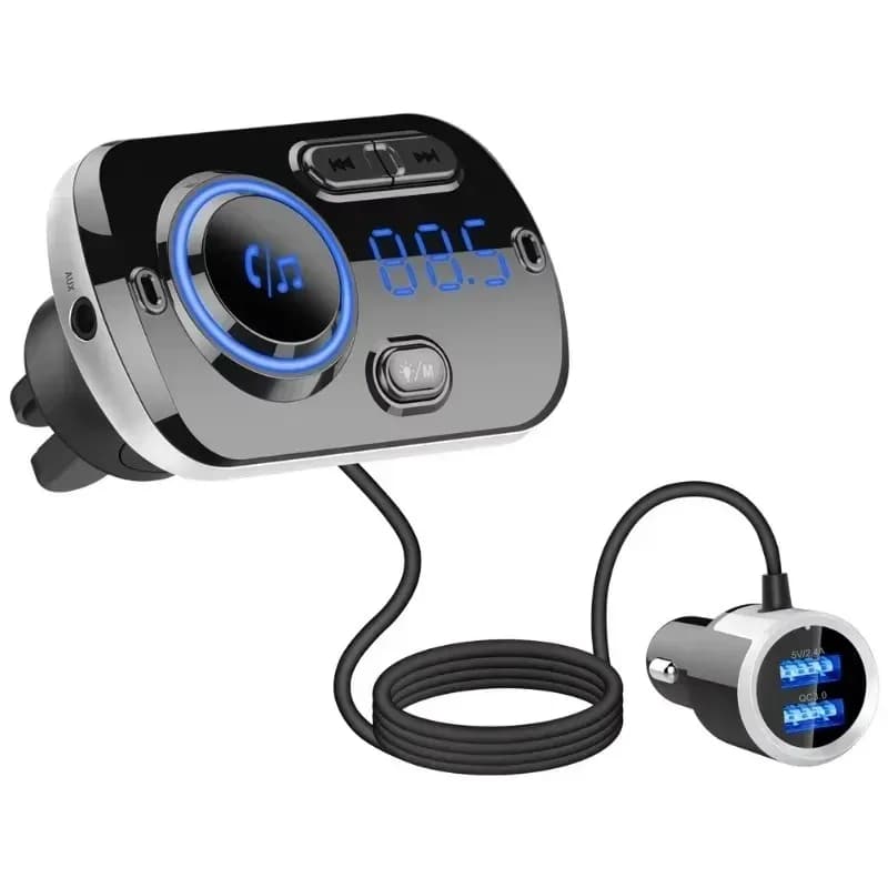Per USB Caricatore Veloce QC3.0 Accessori Auto Modulo FM Trasmettitore FM Per Auto Vivavoce Senza Fili Bluetooth 5.0 Kit Per Auto Lettore Musicale MP3